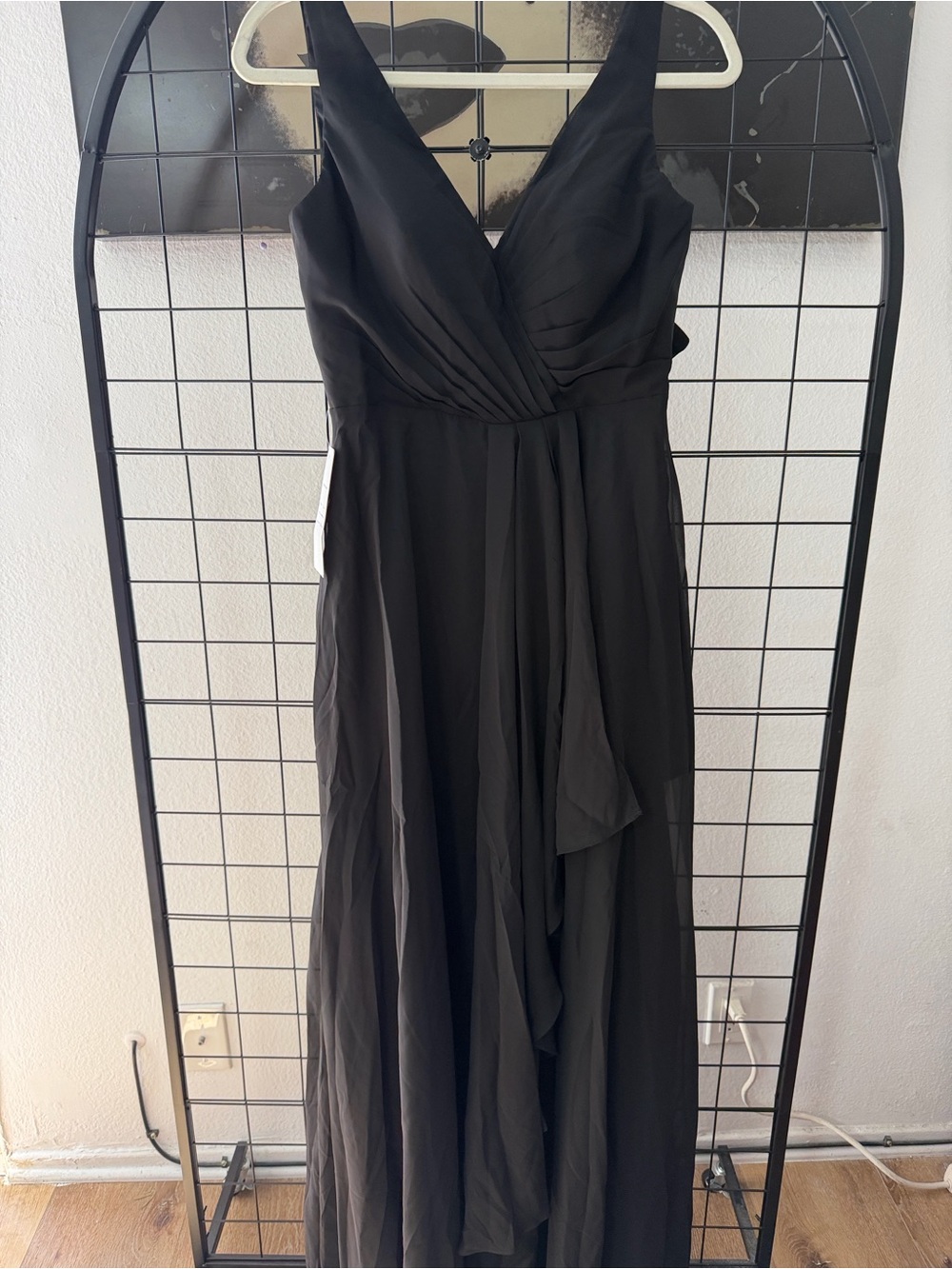 NWT: Classic Black V-Neck Gown